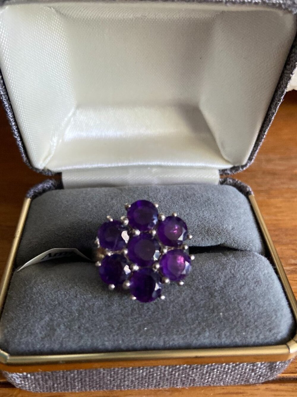 Amethyst Flower Ring